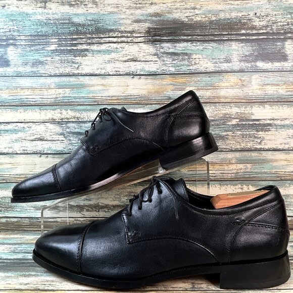 Florsheim Oxfords Mens 10.5D Welles Black Calfskin Leather Dress Shoes Cap Toe main image 7